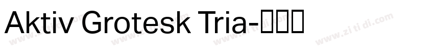 Aktiv Grotesk Tria字体转换